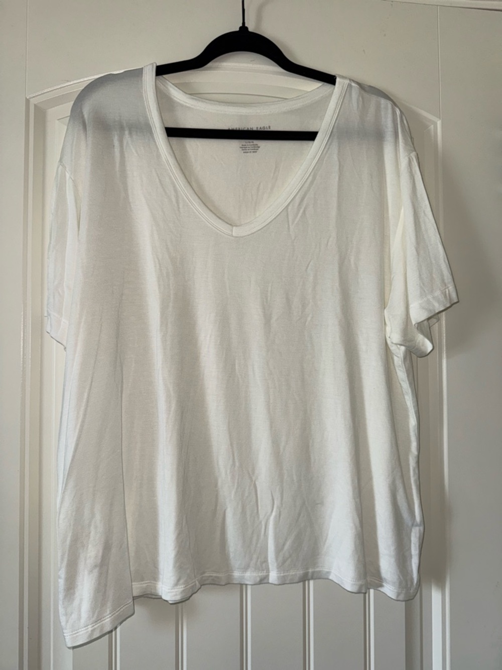 AE White V-Neck Tee